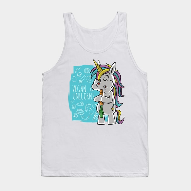 Vegan unicorn Tank Top by LR_Collections